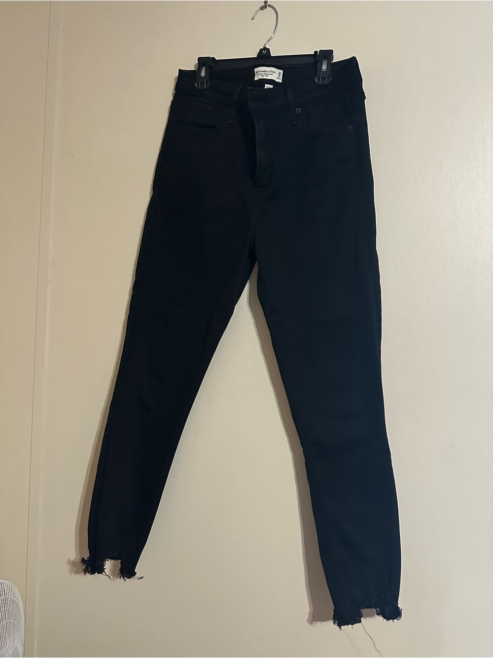 Abercrombie & Fitch Black Skinny High-Rise Jeans